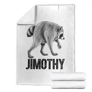 Viral Seattle Jimothy the Raccoon Throw Blanket Vintage Trash Panda Meme Graphic TS02 White Print Your Wear