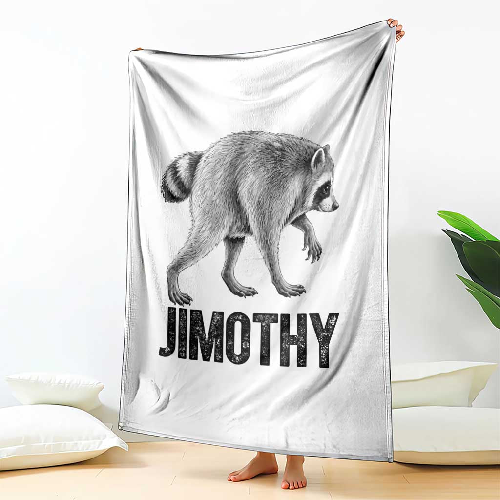 Viral Seattle Jimothy the Raccoon Throw Blanket Vintage Trash Panda Meme Graphic TS02 Print Your Wear