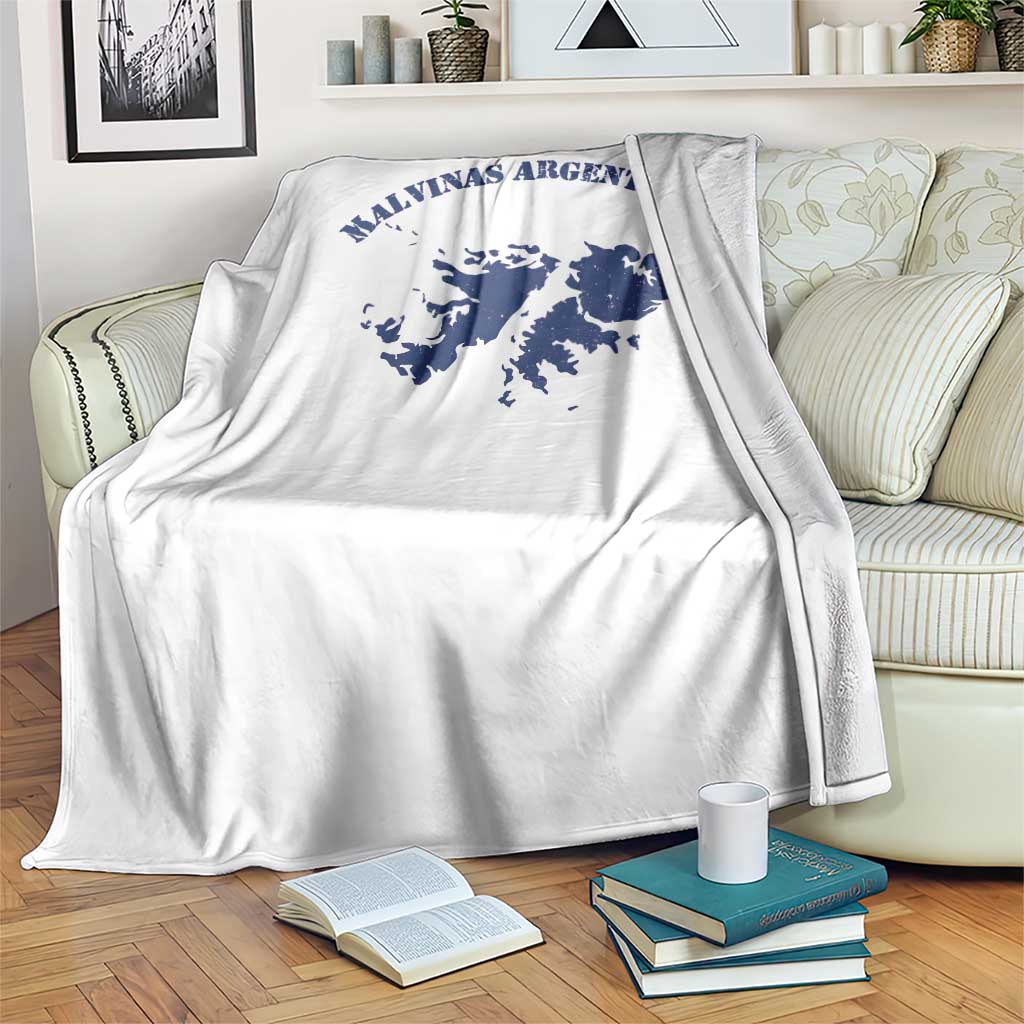 Retro Malvinas Argentinas Distressed Map Graphic Throw Blanket Argentine Island Sovereignty Heritage Pride TS02 Print Your Wear