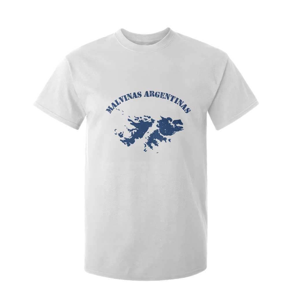 Retro Malvinas Argentinas Distressed Map Graphic T Shirt For Kid Argentine Island Sovereignty Heritage Pride TS02 White Print Your Wear