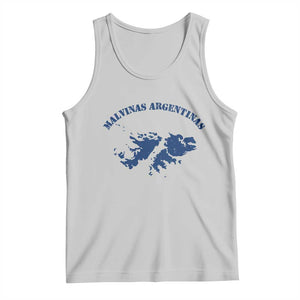 Retro Malvinas Argentinas Distressed Map Graphic Tank Top Argentine Island Sovereignty Heritage Pride TS02 Ash Print Your Wear