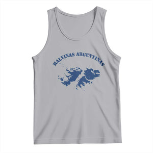 Retro Malvinas Argentinas Distressed Map Graphic Tank Top Argentine Island Sovereignty Heritage Pride TS02 Athletic Heather Print Your Wear
