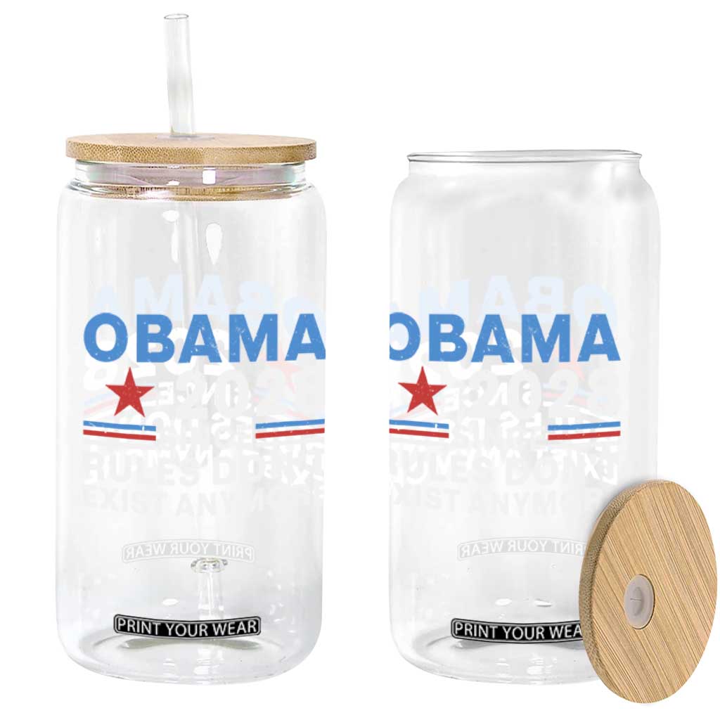 Obama 2028 Since Rules Dont Exist Anymore Glass Can Political Satire Red White and Blue TS02 Print Your Wear
