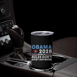Obama 2028 Since Rules Dont Exist Anymore Tumbler Cup Political Satire Red White and Blue TS02 Print Your Wear