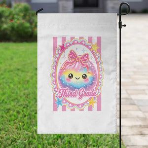 Kawaii Third Grade Glitter Dumpling Printed Graphic Garden Flag Cute First Day Back To School for Students Teachers TS02 Print Your Wear