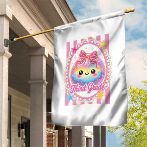 Kawaii Third Grade Glitter Dumpling Printed Graphic Garden Flag Cute First Day Back To School for Students Teachers TS02 Print Your Wear