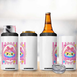 Kawaii Third Grade Glitter Dumpling Printed Graphic 4 in 1 Can Cooler Tumbler Cute First Day Back To School for Students Teachers TS02 Print Your Wear