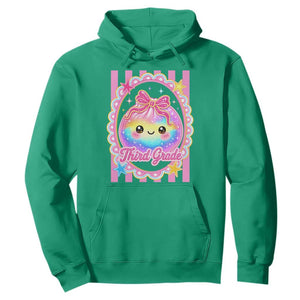 Kawaii Third Grade Glitter Dumpling Printed Graphic Hoodie Cute First Day Back To School for Students Teachers TS02 Irish Green Print Your Wear