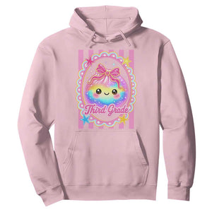 Kawaii Third Grade Glitter Dumpling Printed Graphic Hoodie Cute First Day Back To School for Students Teachers TS02 Light Pink Print Your Wear