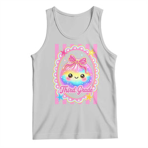 Kawaii Third Grade Glitter Dumpling Printed Graphic Tank Top Cute First Day Back To School for Students Teachers TS02 Ash Print Your Wear