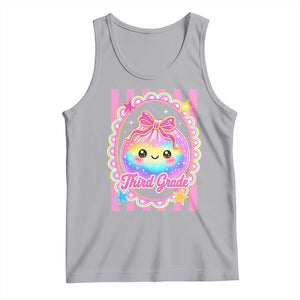Kawaii Third Grade Glitter Dumpling Printed Graphic Tank Top Cute First Day Back To School for Students Teachers TS02 Athletic Heather Print Your Wear