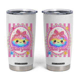 Kawaii Third Grade Glitter Dumpling Printed Graphic Tumbler Cup Cute First Day Back To School for Students Teachers TS02 White Print Your Wear