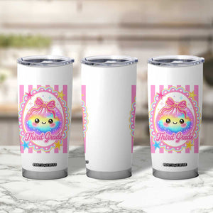 Kawaii Third Grade Glitter Dumpling Printed Graphic Tumbler Cup Cute First Day Back To School for Students Teachers TS02 Print Your Wear
