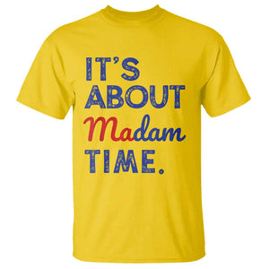 Kamala Harris 2024 T Shirt It's About Madam Time President Election TS02 Daisy Print Your Wear