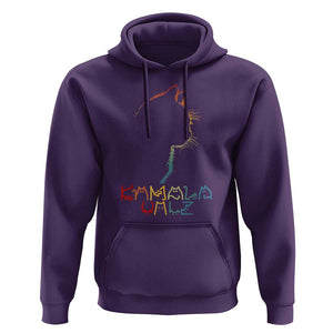 Kamala Walz Hoodie Funny Cat Lady Silhouette Positive Lettering TS02 Purple Print Your Wear