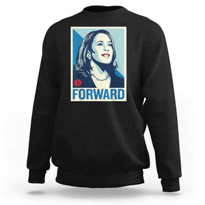 Kamala Harris Forward 2024 Sweatshirt Madam President 47th Graphic TS02 Black Print Your Wear