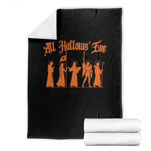 All Hallows Eve Catholic Saints Throw Blanket Traditional Faith Based Christian Halloween