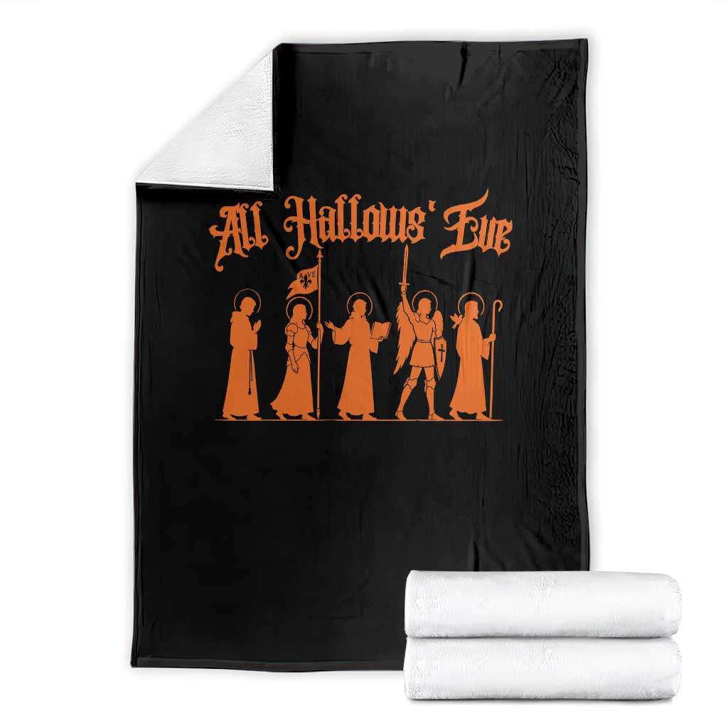 All Hallows Eve Catholic Saints Throw Blanket Traditional Faith Based Christian Halloween