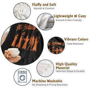 All Hallows Eve Catholic Saints Throw Blanket Traditional Faith Based Christian Halloween