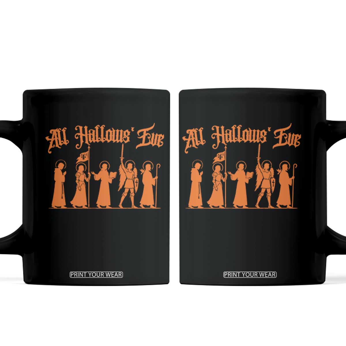 All Hallows Eve Catholic Saints Coffee Mug Traditional Faith Based Christian Halloween