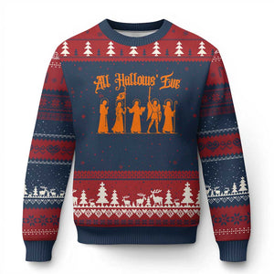 All Hallows Eve Catholic Saints Ugly Christmas Sweater Traditional Faith Based Christian Halloween