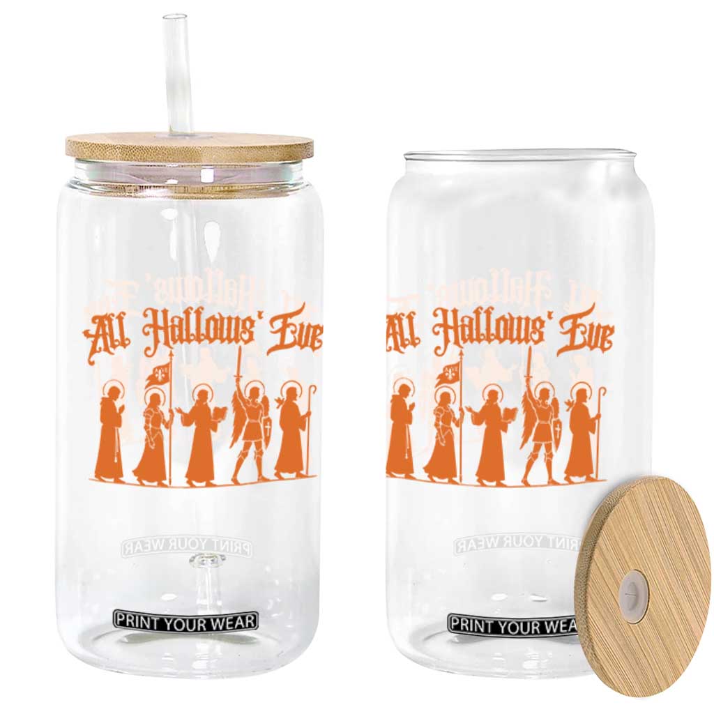 All Hallows Eve Catholic Saints Glass Can Traditional Faith Based Christian Halloween