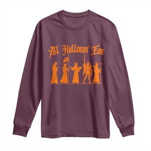All Hallows Eve Catholic Saints Long Sleeve Shirt Traditional Faith Based Christian Halloween