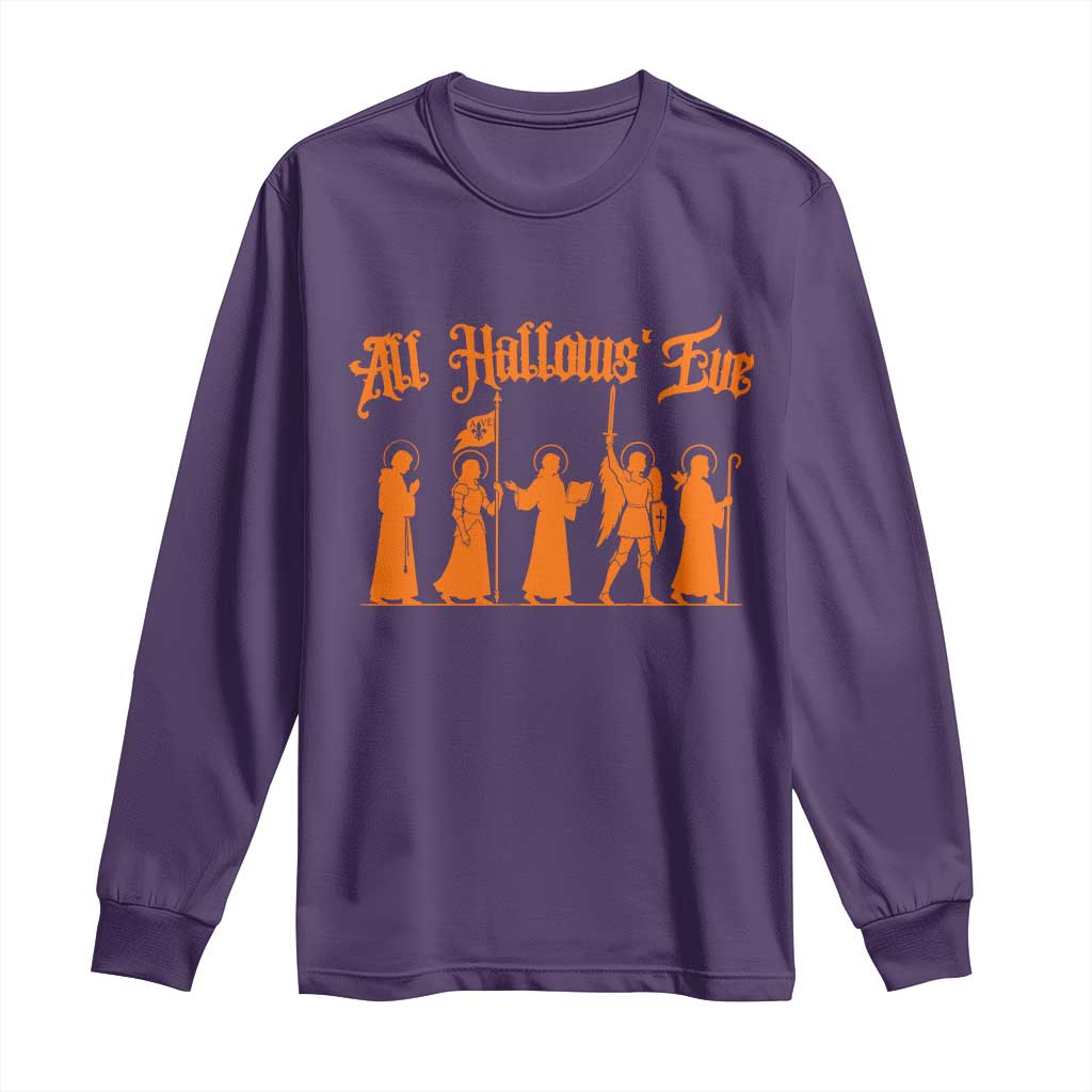 All Hallows Eve Catholic Saints Long Sleeve Shirt Traditional Faith Based Christian Halloween