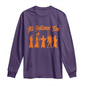 All Hallows Eve Catholic Saints Long Sleeve Shirt Traditional Faith Based Christian Halloween
