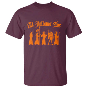 All Hallows Eve Catholic Saints T Shirt Traditional Faith Based Christian Halloween