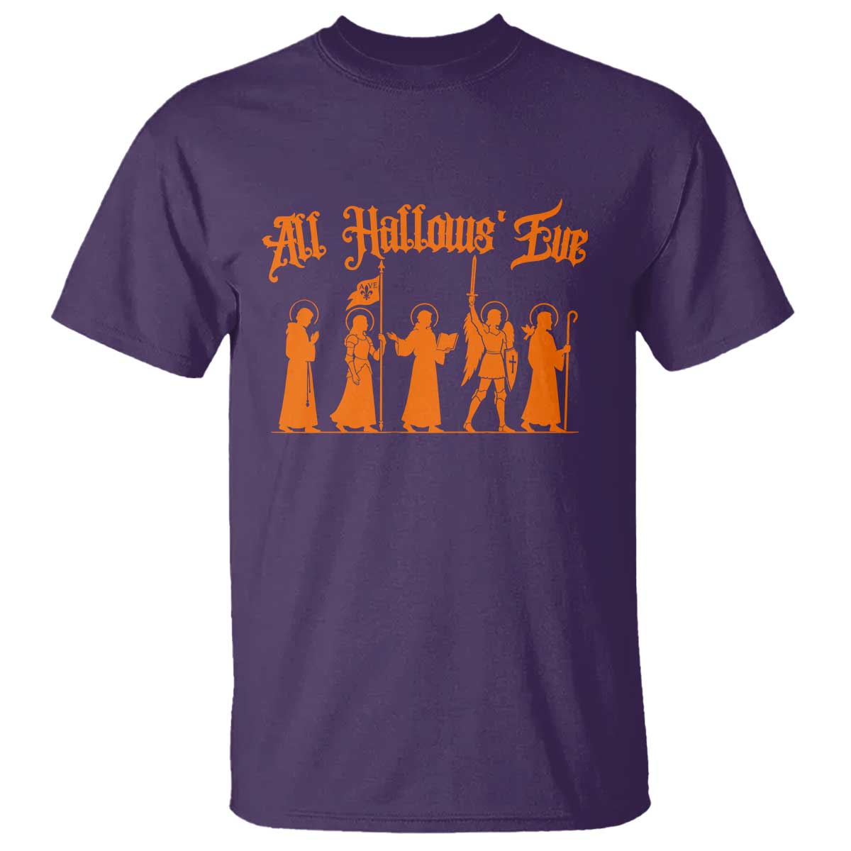 All Hallows Eve Catholic Saints T Shirt Traditional Faith Based Christian Halloween
