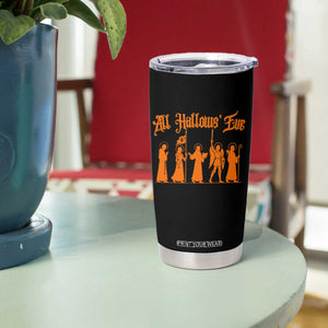 All Hallows Eve Catholic Saints Tumbler Cup Traditional Faith Based Christian Halloween