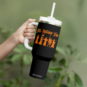 All Hallows Eve Catholic Saints Tumbler With Handle Traditional Faith Based Christian Halloween