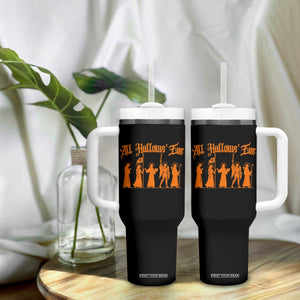 All Hallows Eve Catholic Saints Tumbler With Handle Traditional Faith Based Christian Halloween