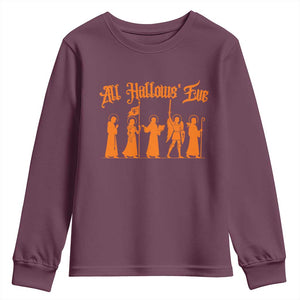 All Hallows Eve Catholic Saints Youth Sweatshirt Traditional Faith Based Christian Halloween