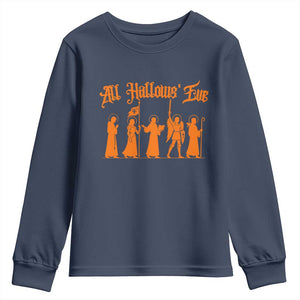 All Hallows Eve Catholic Saints Youth Sweatshirt Traditional Faith Based Christian Halloween