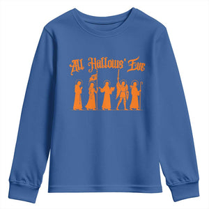 All Hallows Eve Catholic Saints Youth Sweatshirt Traditional Faith Based Christian Halloween