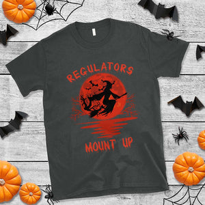 Halloween Witch T Shirt Regulators Mount Up TS02 Dark Heather Print Your Wear