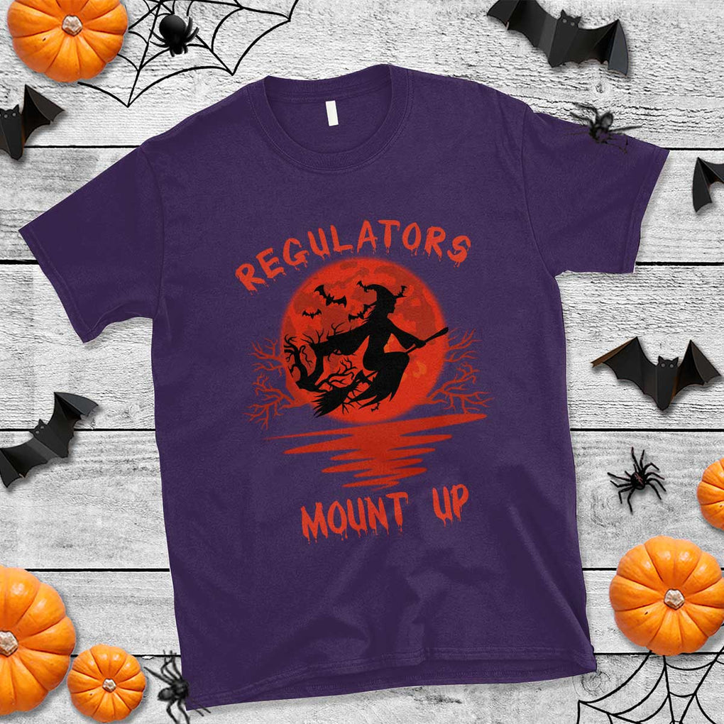 Halloween Witch T Shirt Regulators Mount Up TS02 Purple Print Your Wear