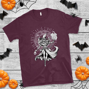 Witch T Shirt Black Gothic TS02 Maroon Print Your Wear