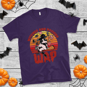 WAP Witches And Potions Retro T Shirt TS02 Purple Print Your Wear