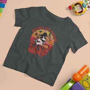 WAP Witches And Potions Retro T Shirt For Kid TS02 Dark Heather Print Your Wear