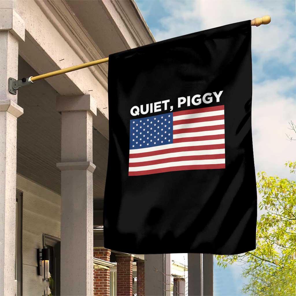 Quiet Piggy Patriotic Meme Garden Flag Satirical USA Flag Free Speech TS02 Print Your Wear