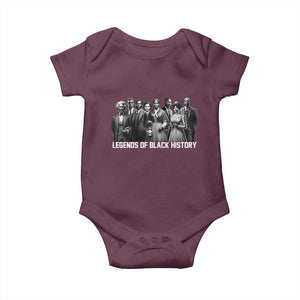 Legends of Black History Baby Onesie Civil Rights Leaders TS02 Maroon Print Your Wear