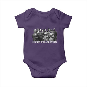 Legends of Black History Baby Onesie Civil Rights Leaders TS02 Purple Print Your Wear