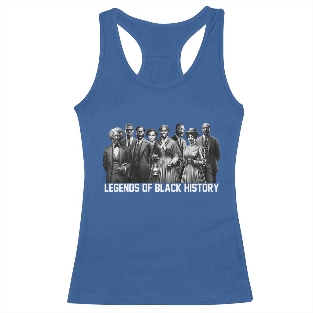 Legends of Black History Racerback Tank Top Civil Rights Leaders TS02 Royal Blue Print Your Wear