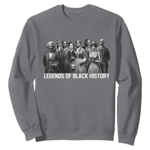 Legends of Black History Sweatshirt Civil Rights Leaders TS02 Charcoal Print Your Wear