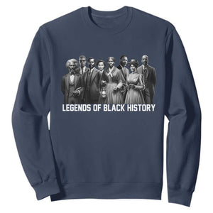 Legends of Black History Sweatshirt Civil Rights Leaders TS02 Navy Print Your Wear