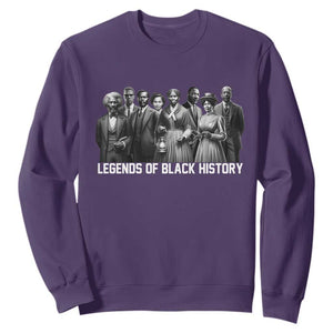 Legends of Black History Sweatshirt Civil Rights Leaders TS02 Purple Print Your Wear