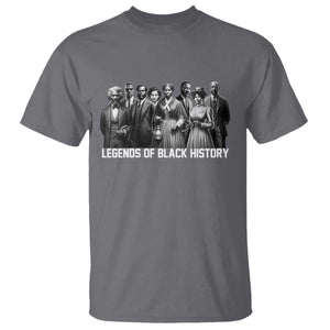 Legends of Black History T Shirt Civil Rights Leaders TS02 Charcoal Print Your Wear